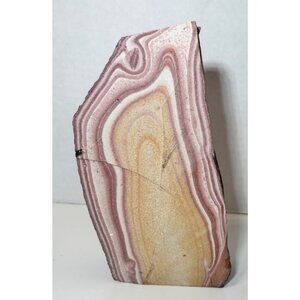 Large Banded Rhyolite Pink & Brown "Wonderstone" Book End 6" Tall